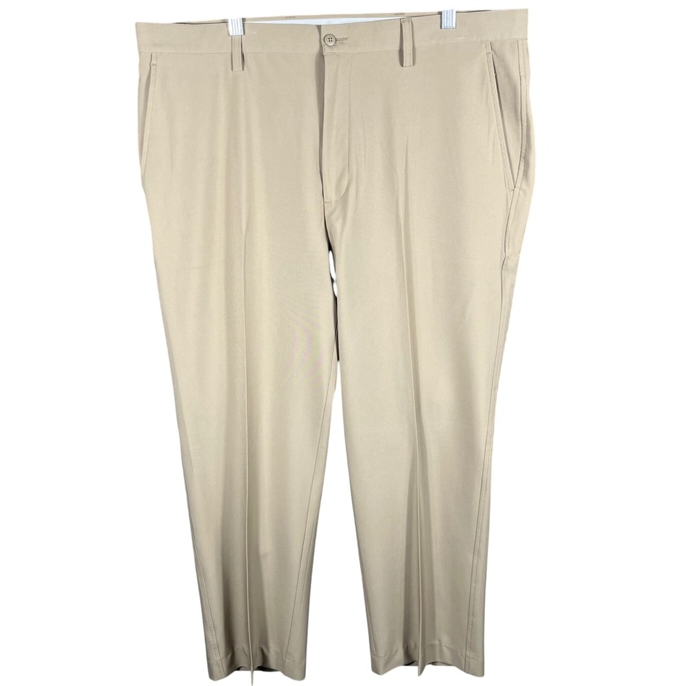 FootJoy Golf Pants Mens 40 Khaki Tan Performance Stretch Flat Front FJ